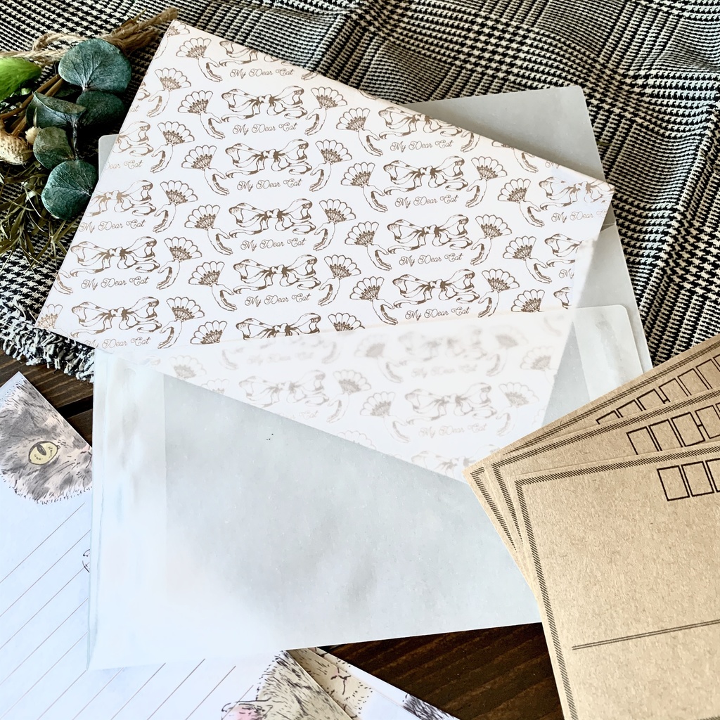 私の大切な猫 レターセット