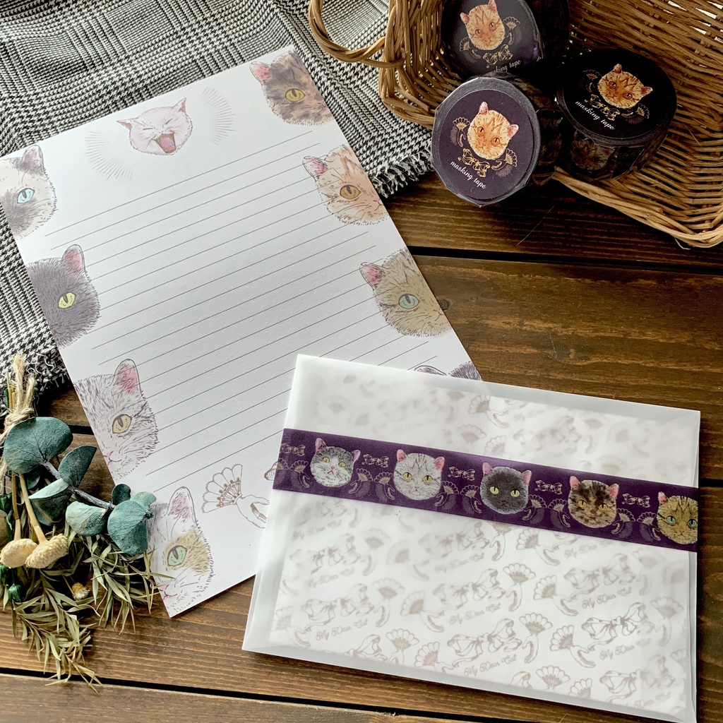 私の大切な猫 マスキングテープ