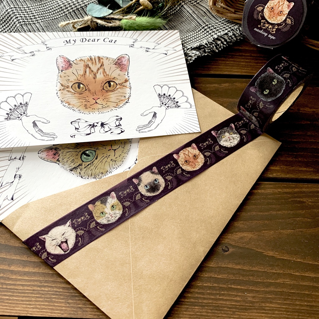 私の大切な猫 マスキングテープ