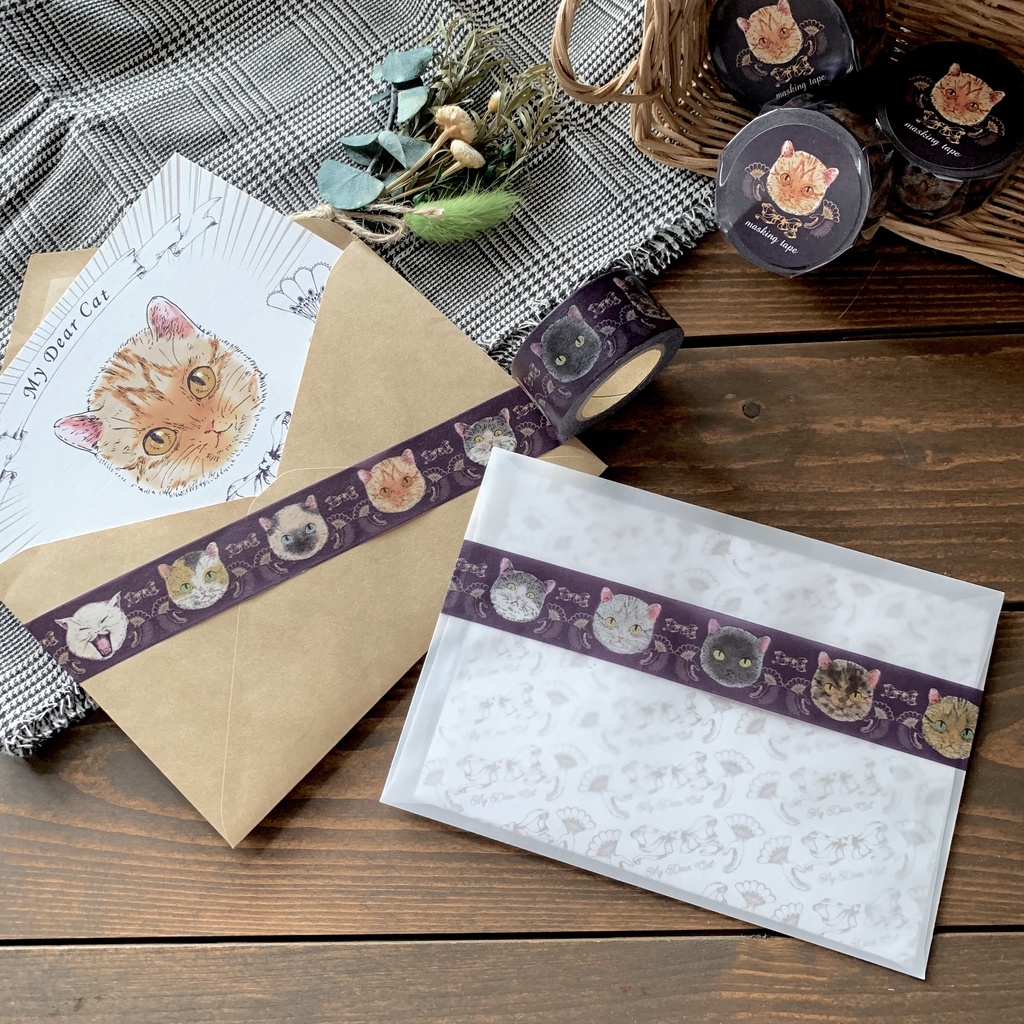 私の大切な猫 マスキングテープ