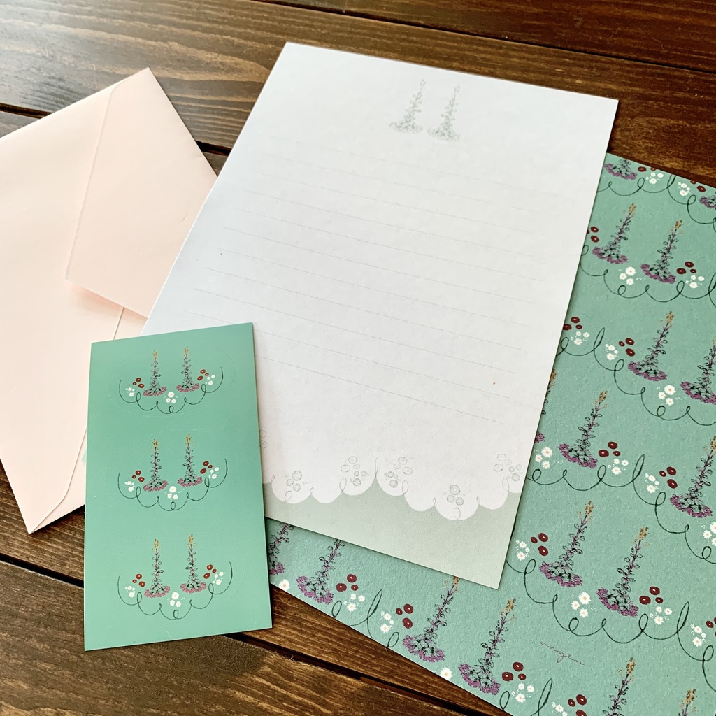 花壇団欒 レターセット