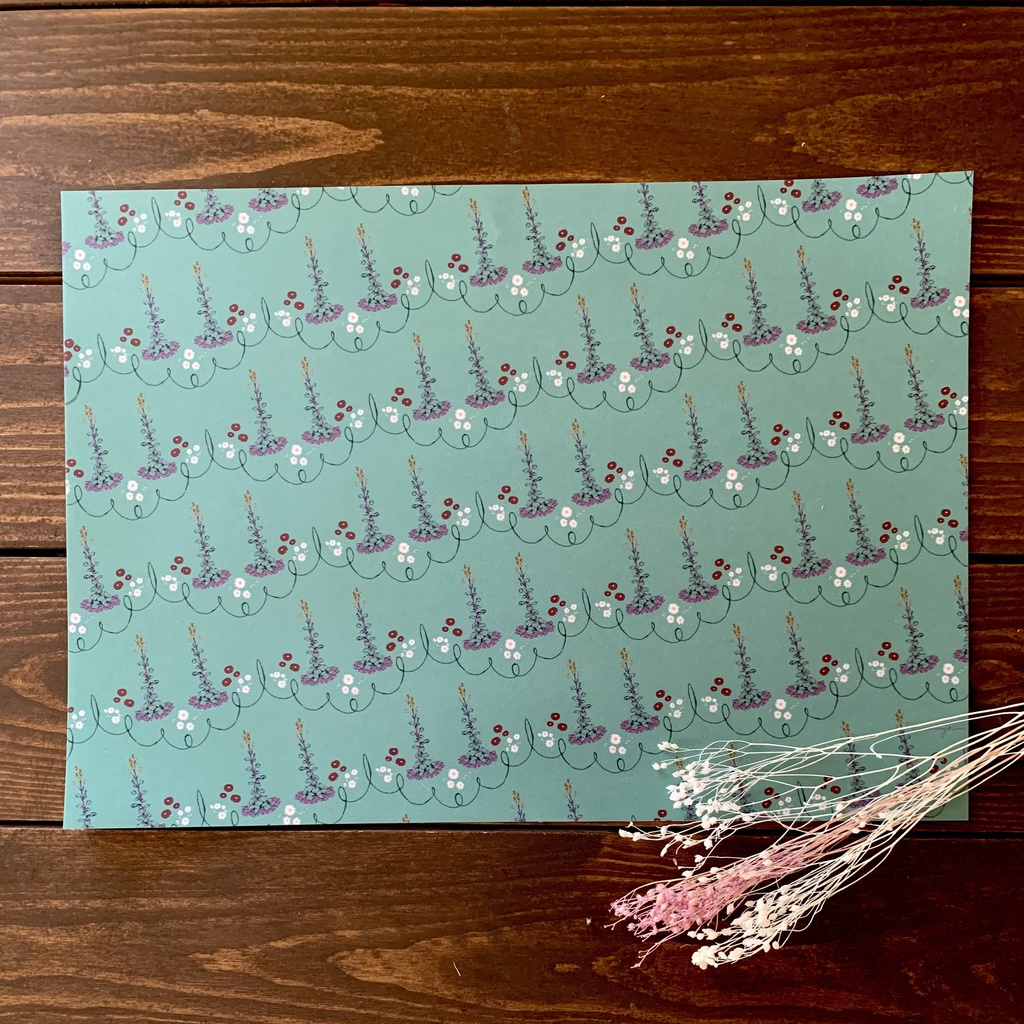 花壇団欒 ラッピングペーパー(10枚)