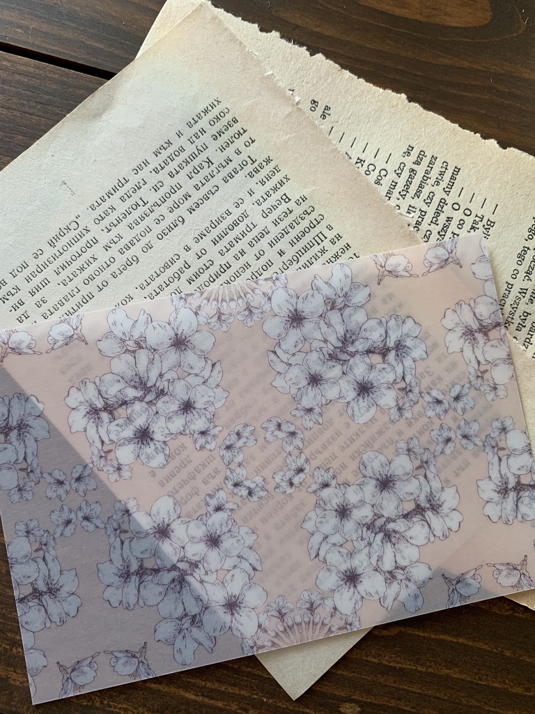 桜色の輪舞 トレーシングペーパーポストカード (5枚)