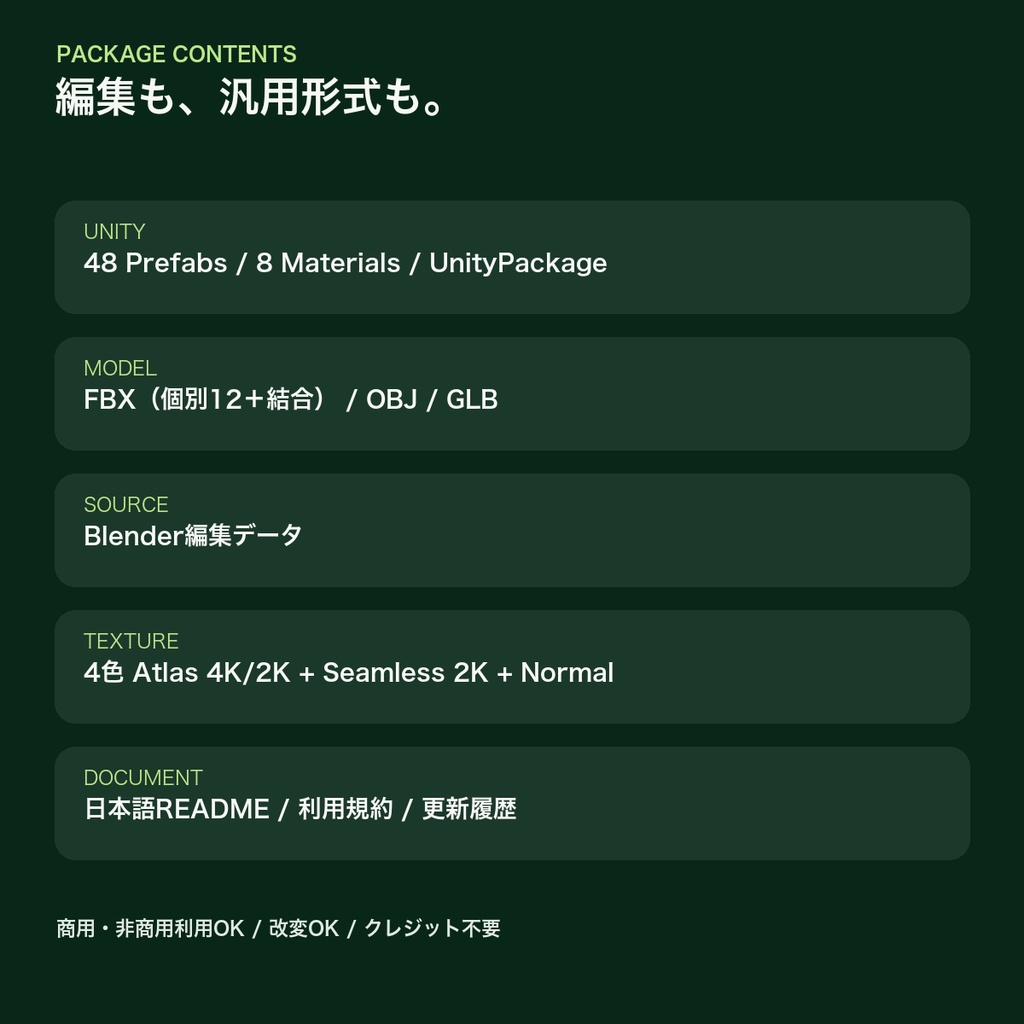 〖VRChat想定〗アイビーウォール 4色セット|軽量つた壁・48Prefab+シームレス