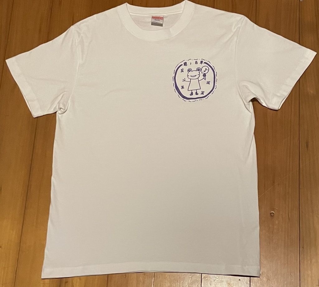 碧ノ百華オリジナルTシャツ 白(カエルちゃん)