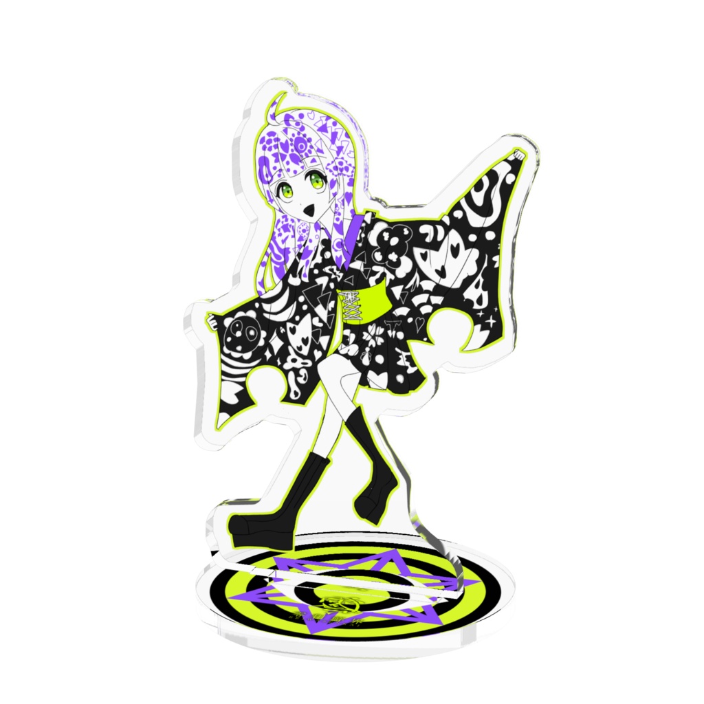 アクリルスタンド Acrylic display stand　ver白鮮　約70mm