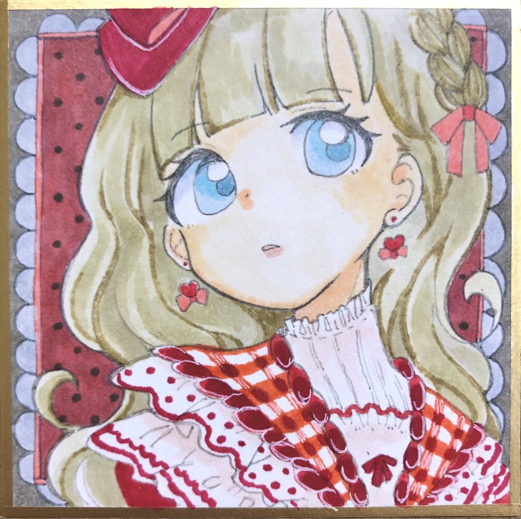 りぼん 描き下ろし豆色紙 原画