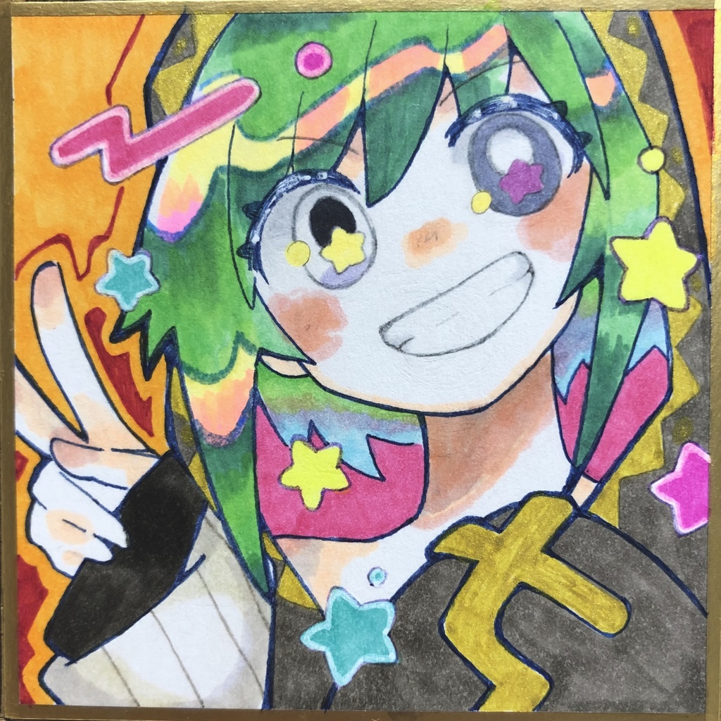 ワンダ 描き下ろし豆色紙 原画