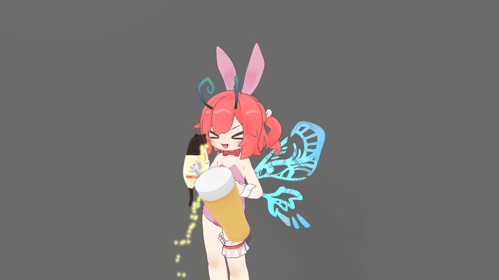 【VRChat想定】Akyoビール&ケース