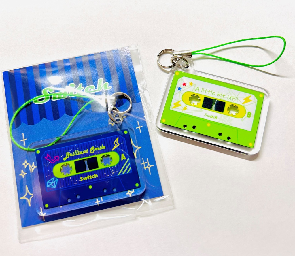 カセットテープ風アクリルキーホルダー　Switch ver.