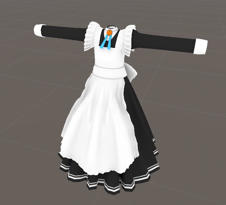 【こまどアバター専用】メイド服【Unity2019対応】