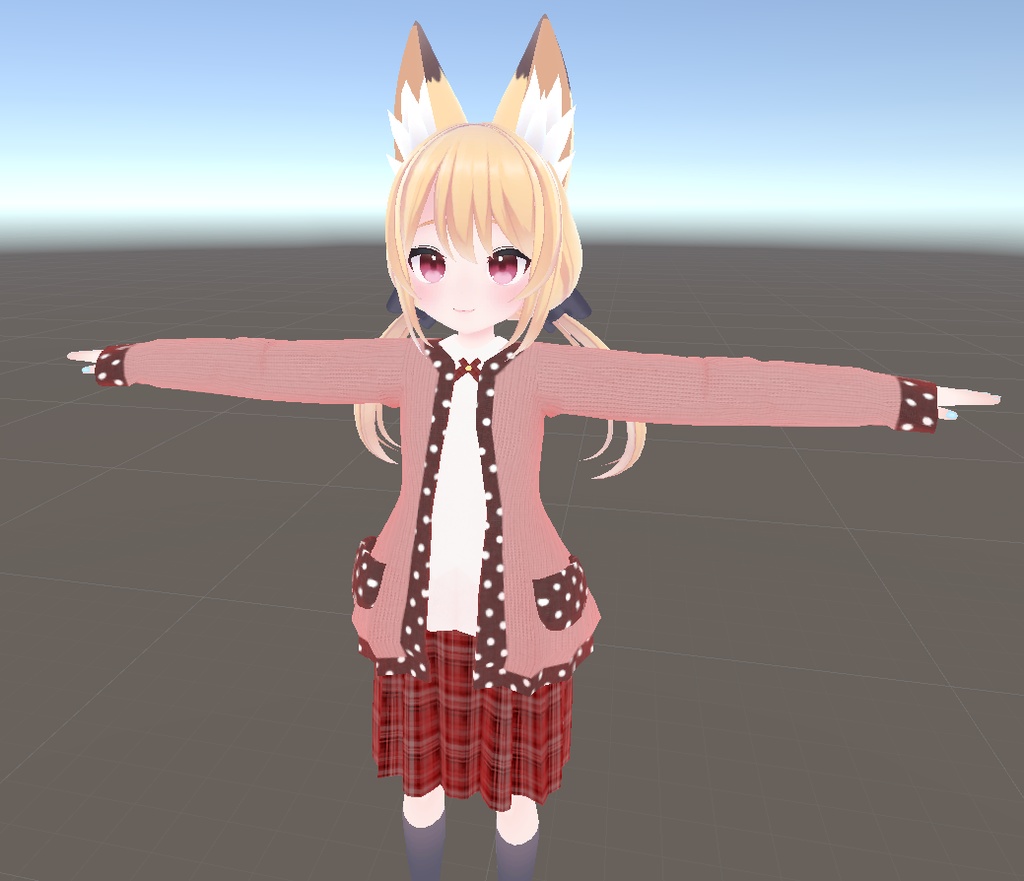 【こまどアバター専用】萌え袖カーディガン【Unity2019対応】