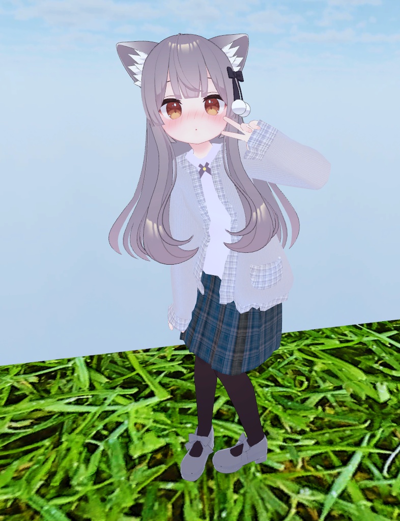 【こまどアバター専用】萌え袖カーディガン【Unity2019対応】