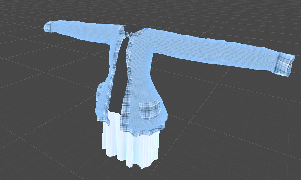 【こまどアバター専用】萌え袖カーディガン【Unity2019対応】