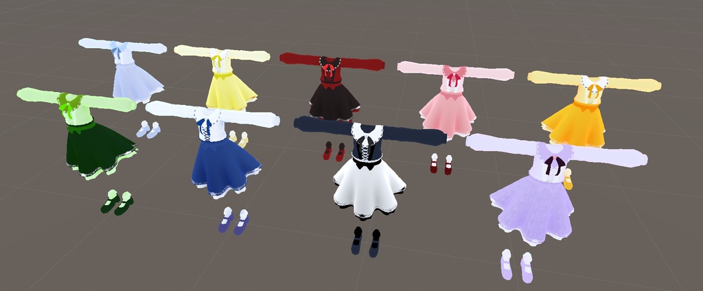 【こまどアバター専用】スプリングカットソー【Unity2019対応】