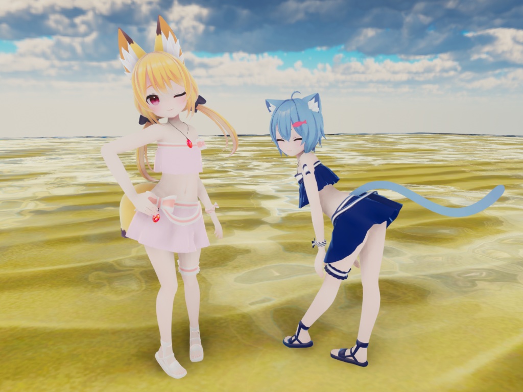 【こまどアバター専用】フリル水着【Unity2019対応】