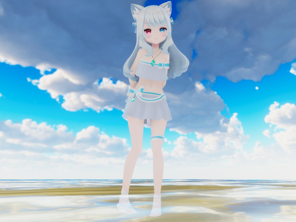 【こまどアバター専用】フリル水着【Unity2019対応】