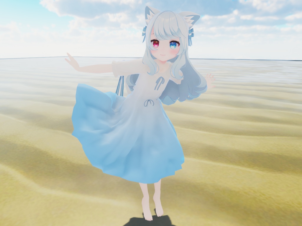 【こまどアバター専用】サマーワンピース【Unity2019対応】