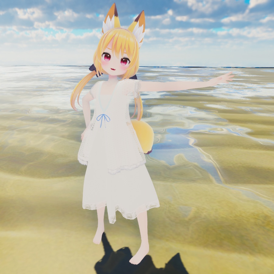 【こまどアバター専用】サマーレースカーデ【Unity2019対応】