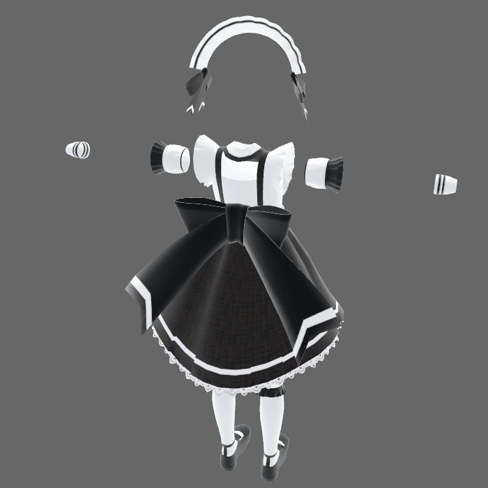 【こまどアバター専用】カフェ制服【Unity2019対応】