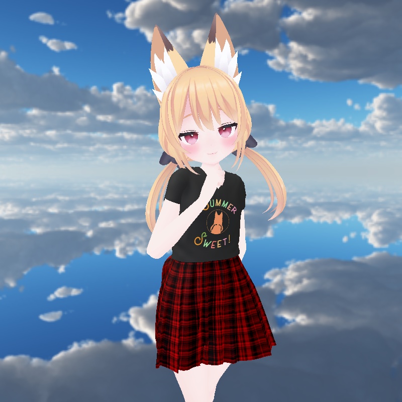 【あまなつちゃん専用】Tシャツ&スカート【Unity2019対応】