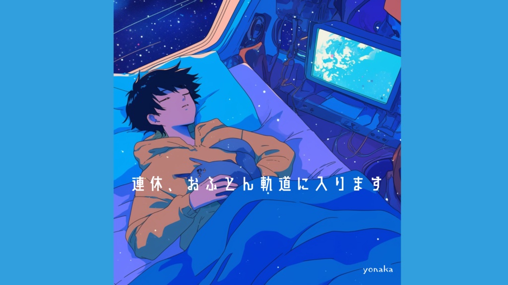 【フリーbgm】連休、おふとん軌道に入ります【夜 / 宇宙 / かわいい / ポップ / 配信】