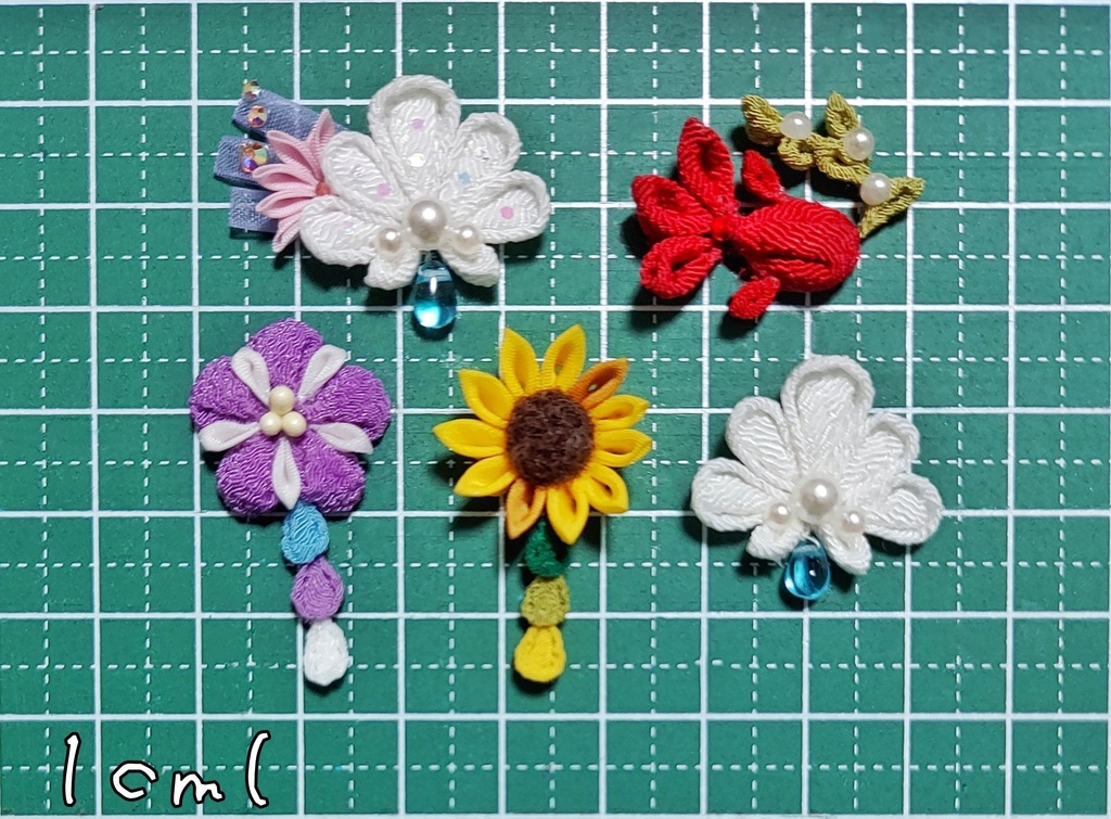 夏の髪飾りシリーズ