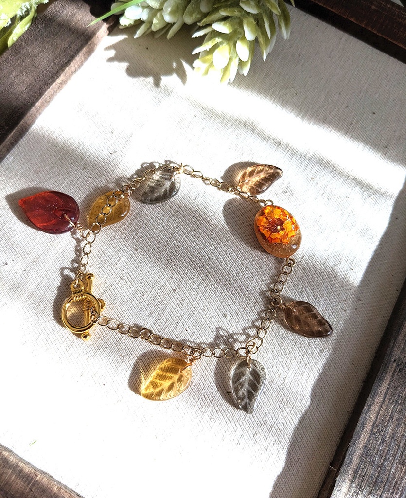 《西》葉っぱブレスレット