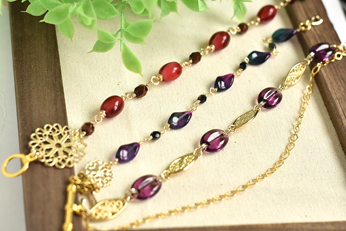 《悪友トリオ》ビーズブレスレット