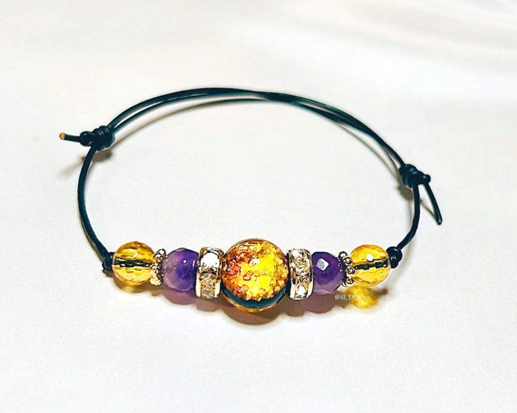 推しのお守り風ブレスレット