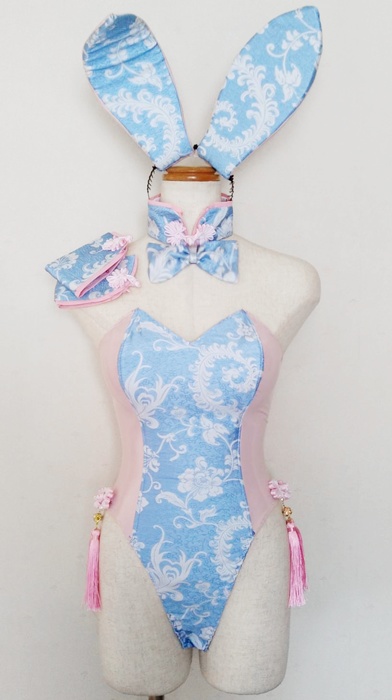 2wayエナメル チャイナバニーガール ゆめかわ※受注制作