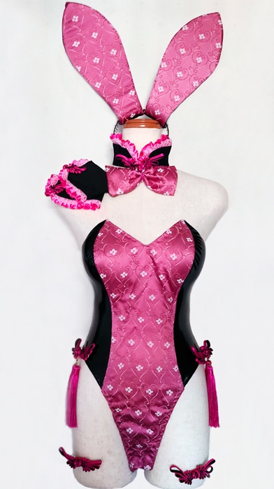 着物袖 和&チャイナバニーガール ピンク♡