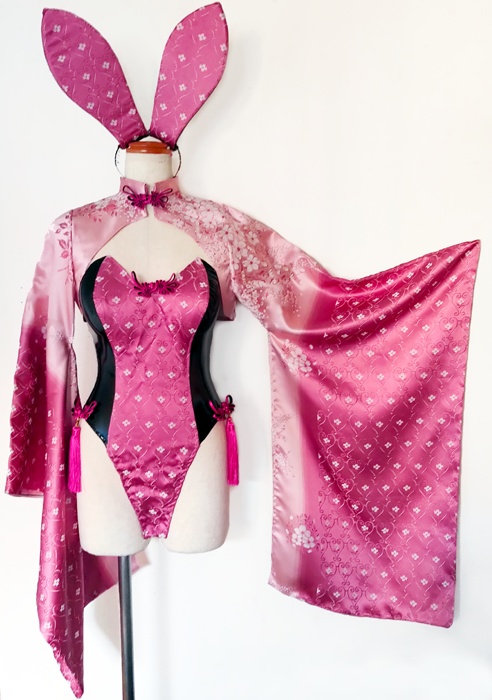 着物袖 和&チャイナバニーガール ピンク♡