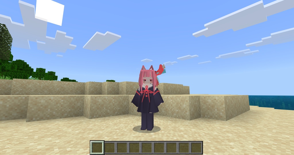 マインクラフト　統合版　minecraft　マイクラ　4Dスキン 4.5Dスキン ケモミミ仕様　琴葉茜　ボイスロイド
