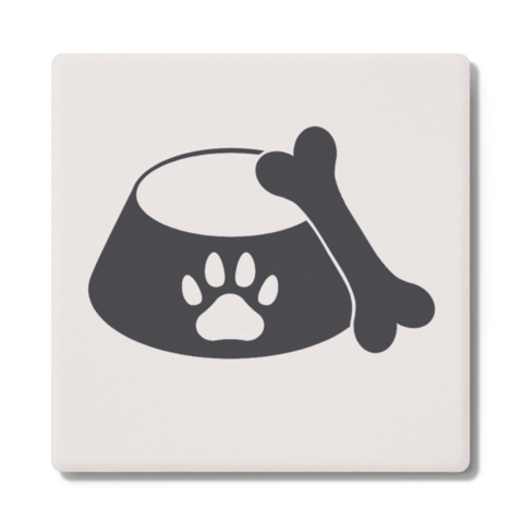 犬のエサ入れコースター