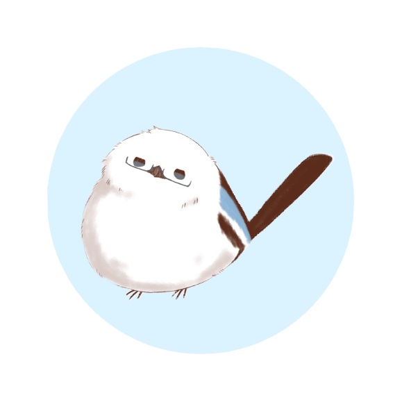 【単品】北のでんこエナガ缶バッジ