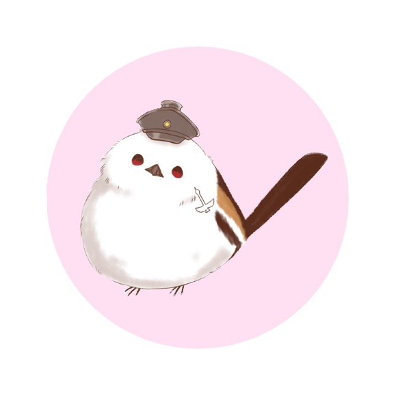 【単品】北のでんこエナガ缶バッジ