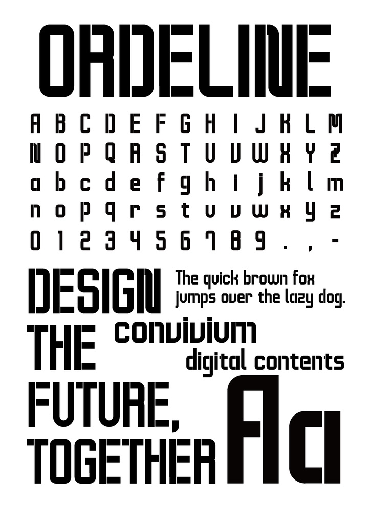 オリジナルフォント「Ordeline」