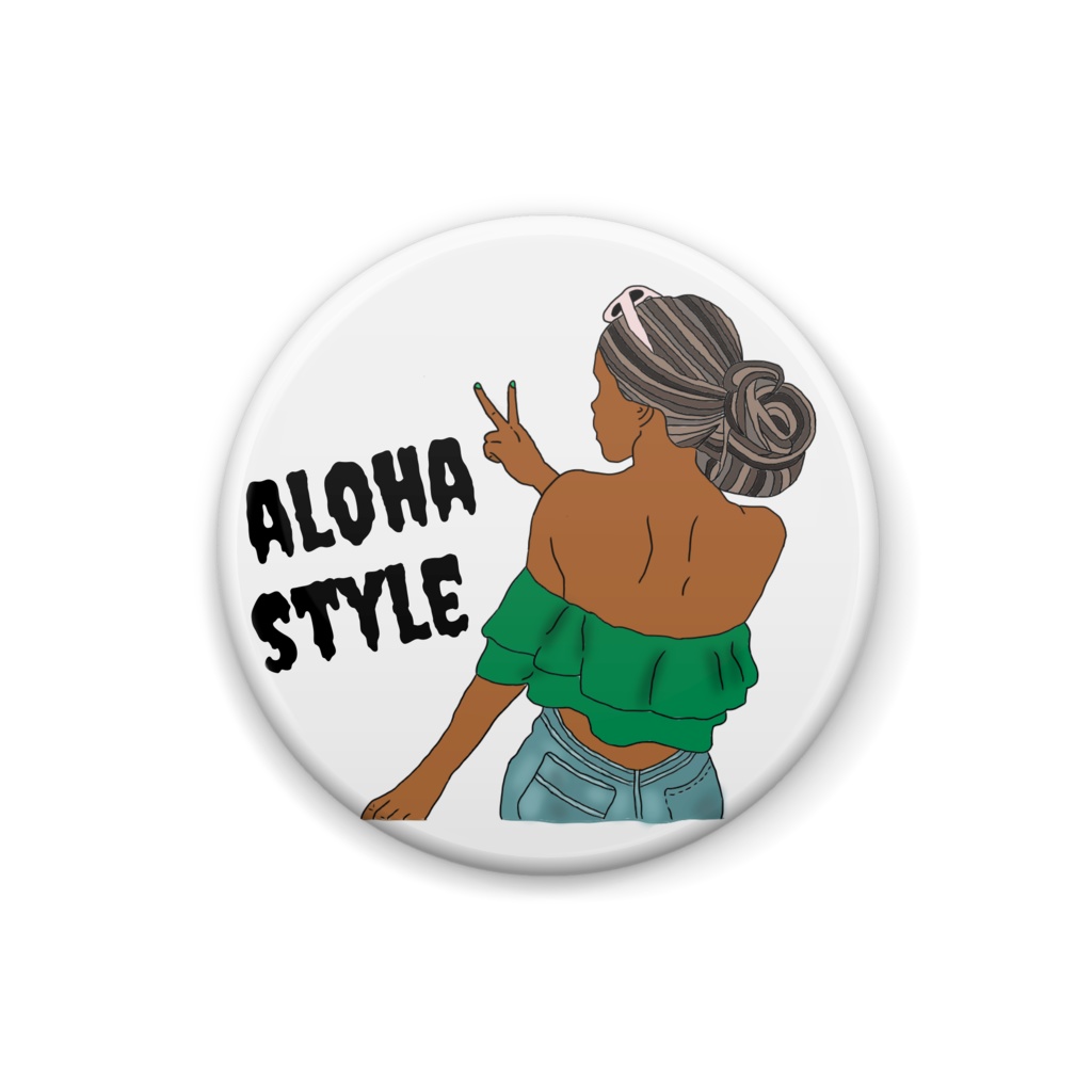 ★ALOHA STYLE オリジナル缶バッチ☆