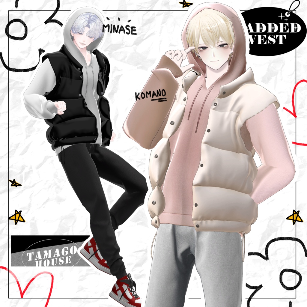 [4アバター対応です] PADDED_VEST 缩略图 2