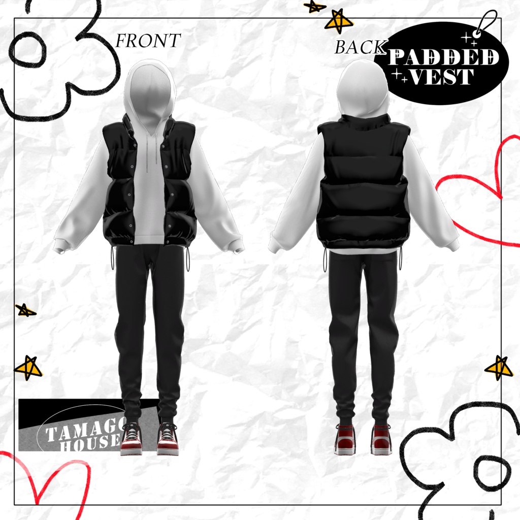 [4アバター対応です] PADDED_VEST 缩略图 5