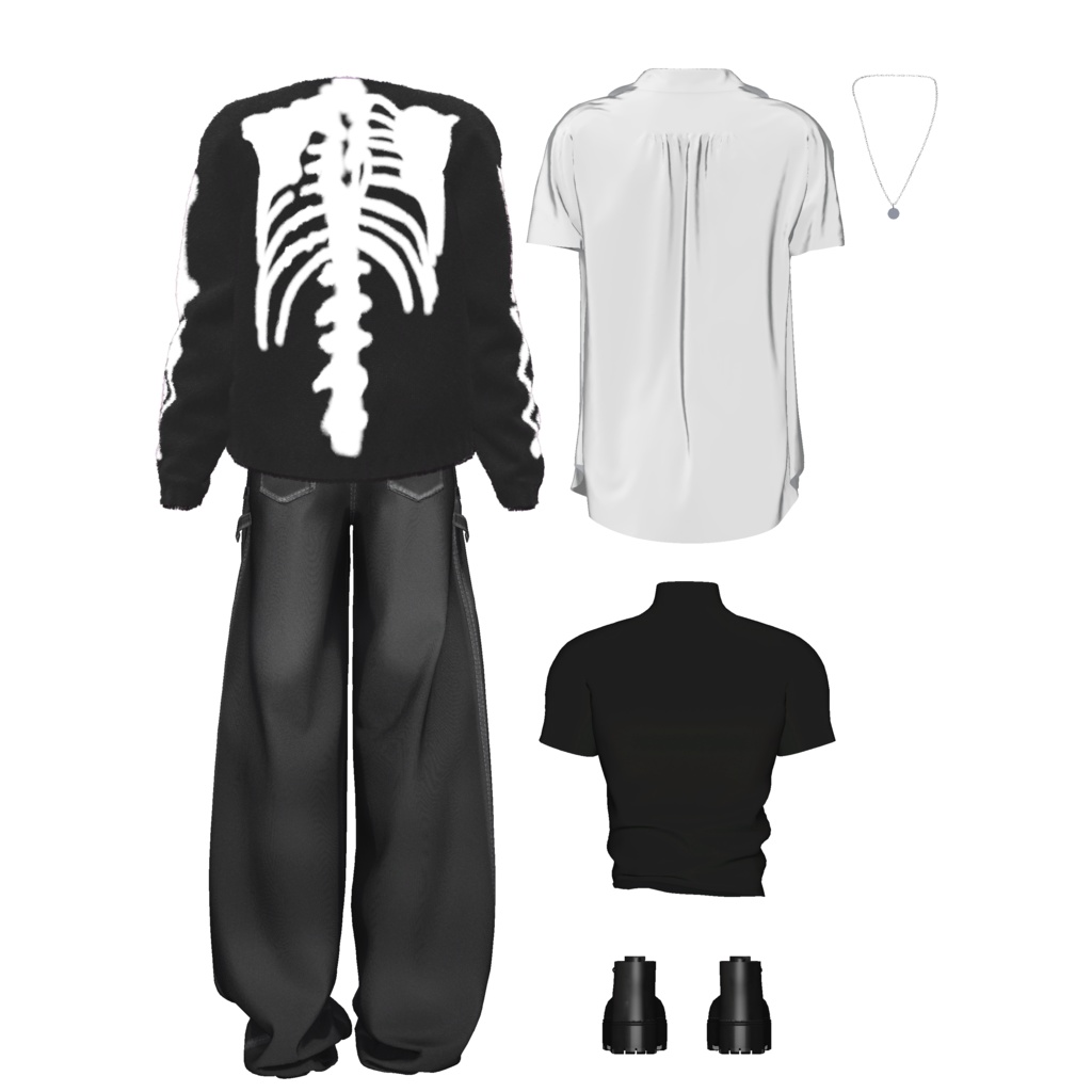 Bone cardigan setup