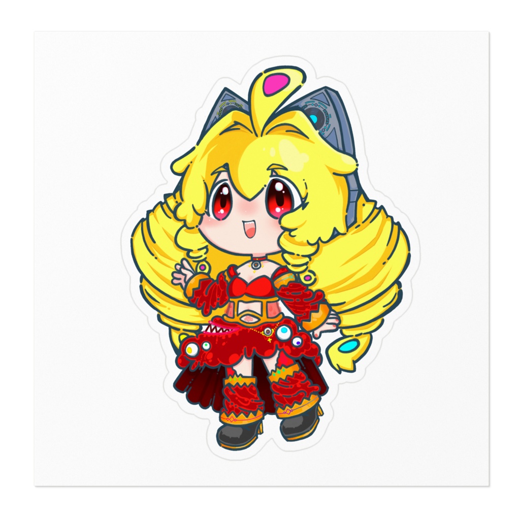 虹乃アルファ ステッカー