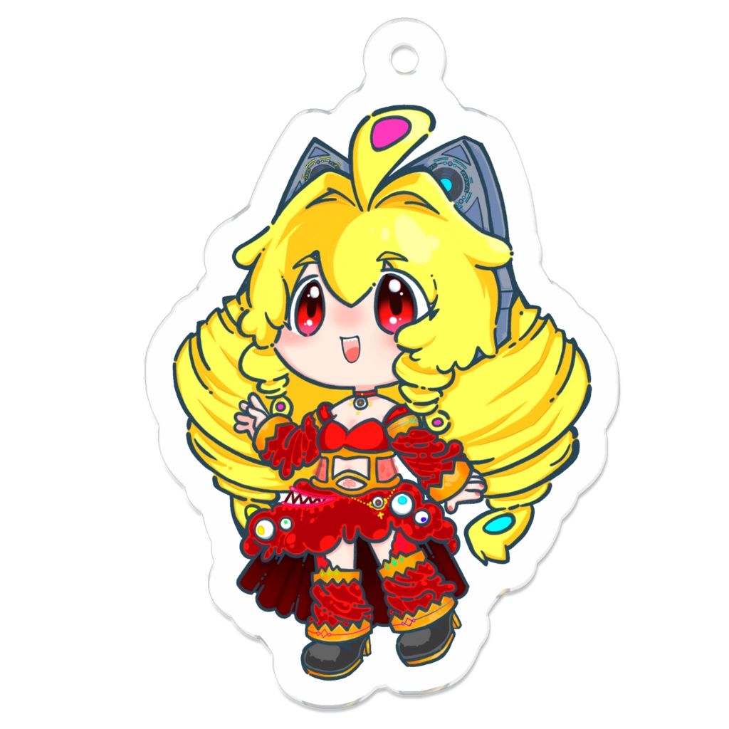 虹乃アルファ ミニアクリルキーホルダー