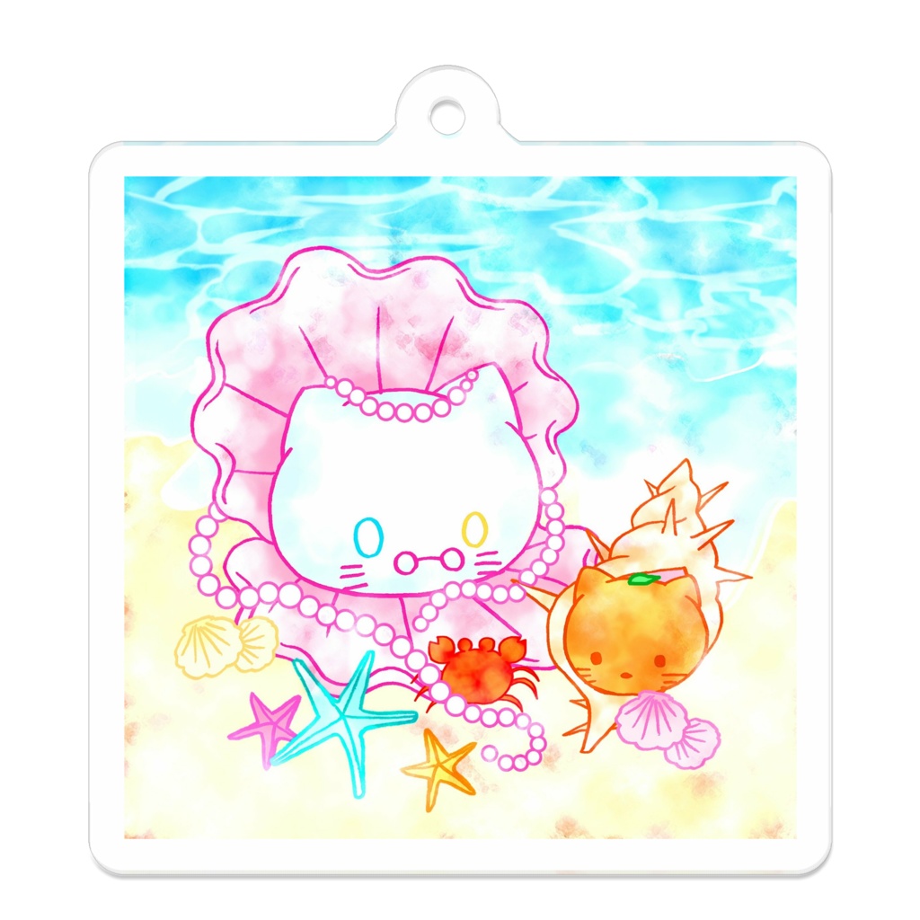 海辺のキーホルダー