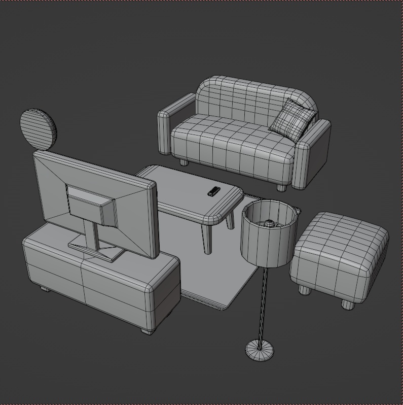 Cute Livingroom Set キュートリビングルームセット