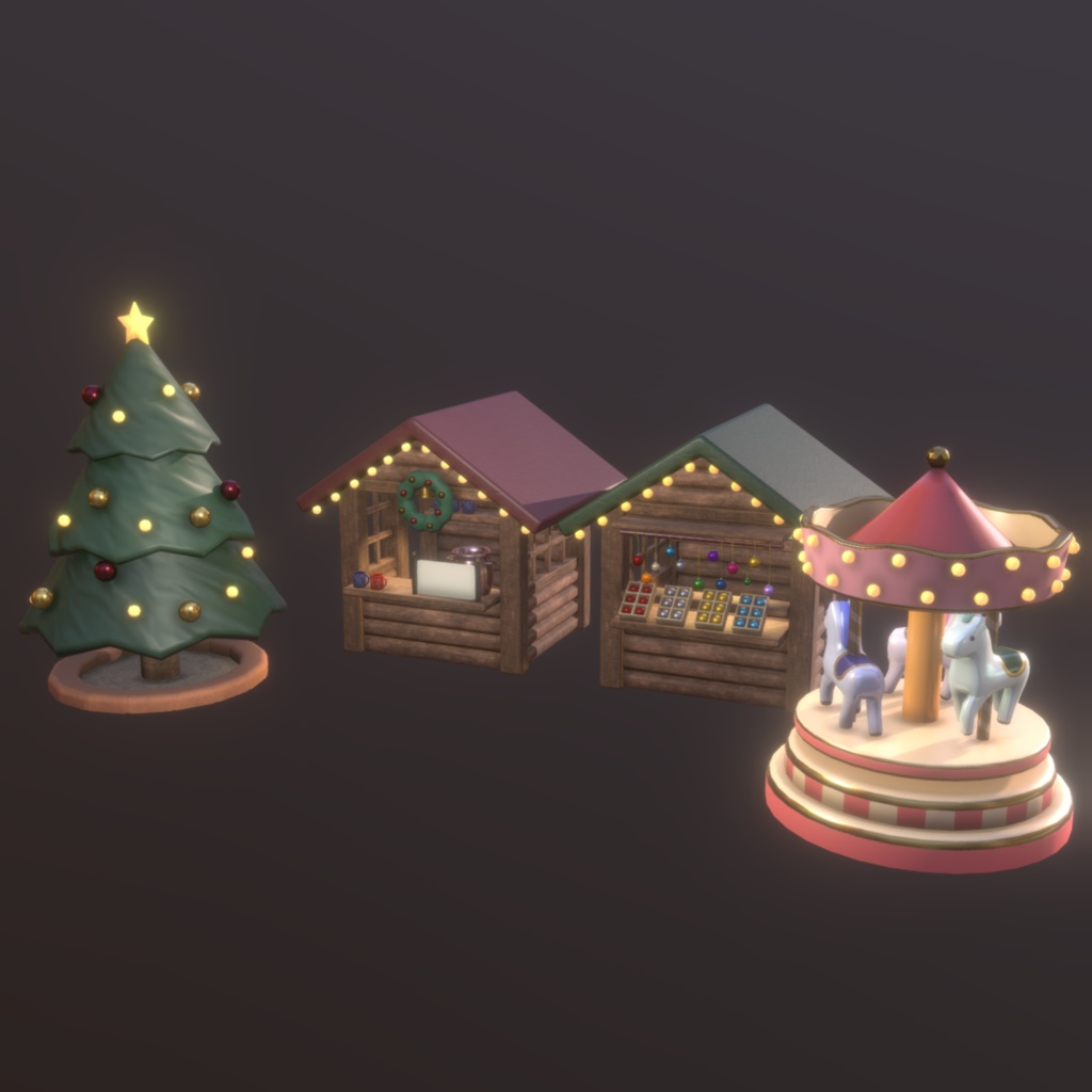 Cute ChristmasMarket Set　キュートクリスマスマーケットセット