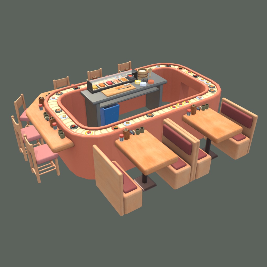 Cute Sushi Restaurant Set キュート回転寿司セット