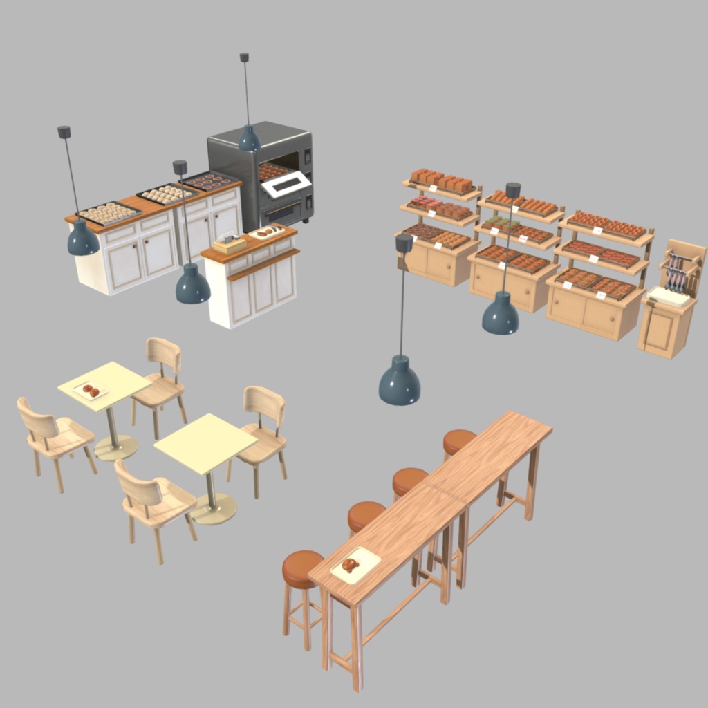 Cute Japanese Bakery Set キュートベーカリーセット