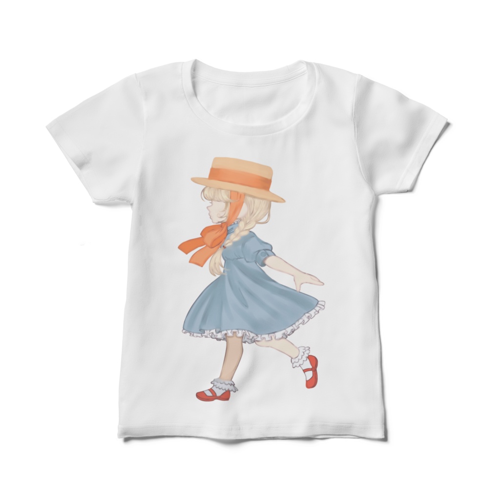 リボン付きハットの女の子